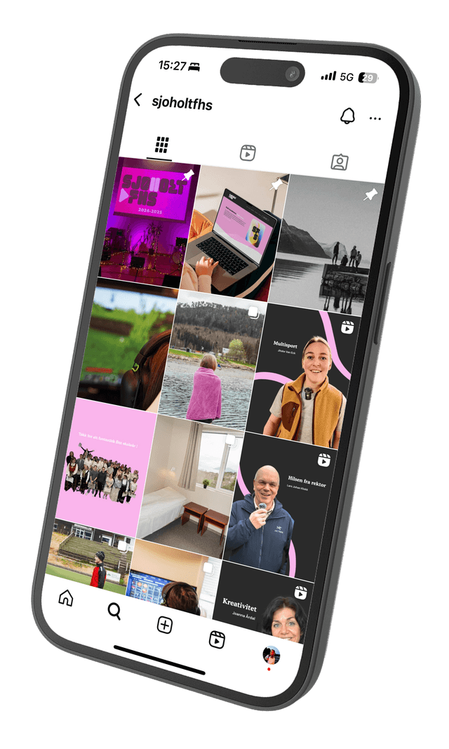 Instagram post for Folkehøgskole